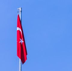 Die Flagge der Türkei