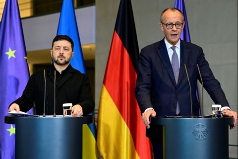 Selenskyj und Merz im Kanzleramt