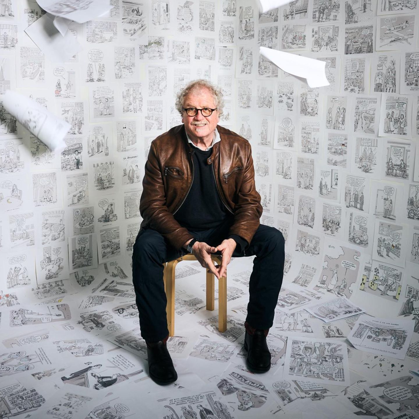 Til Mette inmitten von Zeichnungen