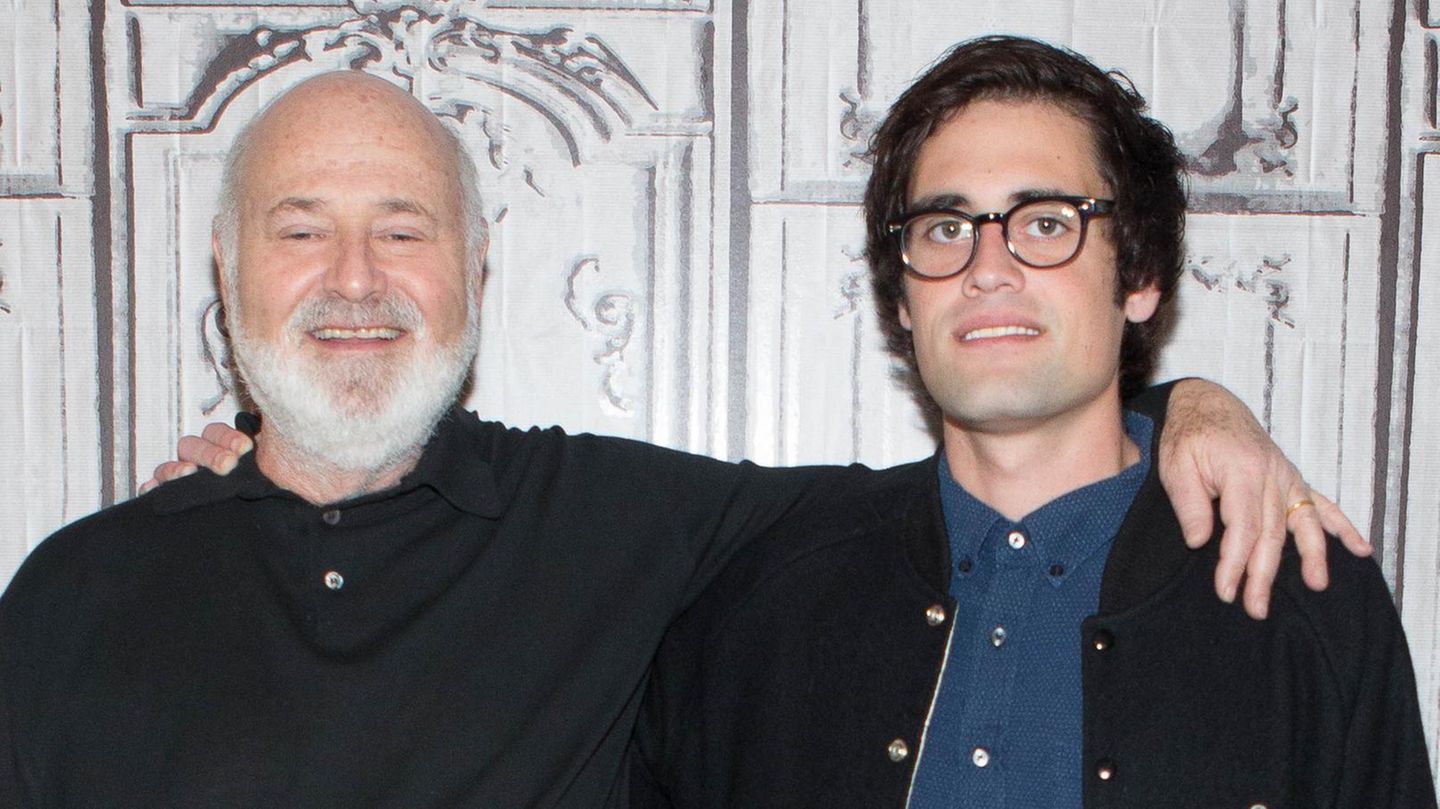 Rob Reiner und sein Sohn Nick im Jahr 2016, als sie ihren gemeinsamen Film "Being Charlie" bewarben