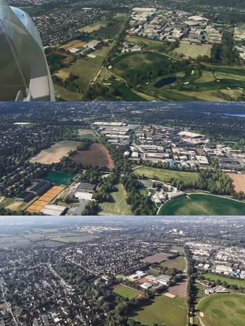 Microsoft Flight Simulator 2024 versus Realität
