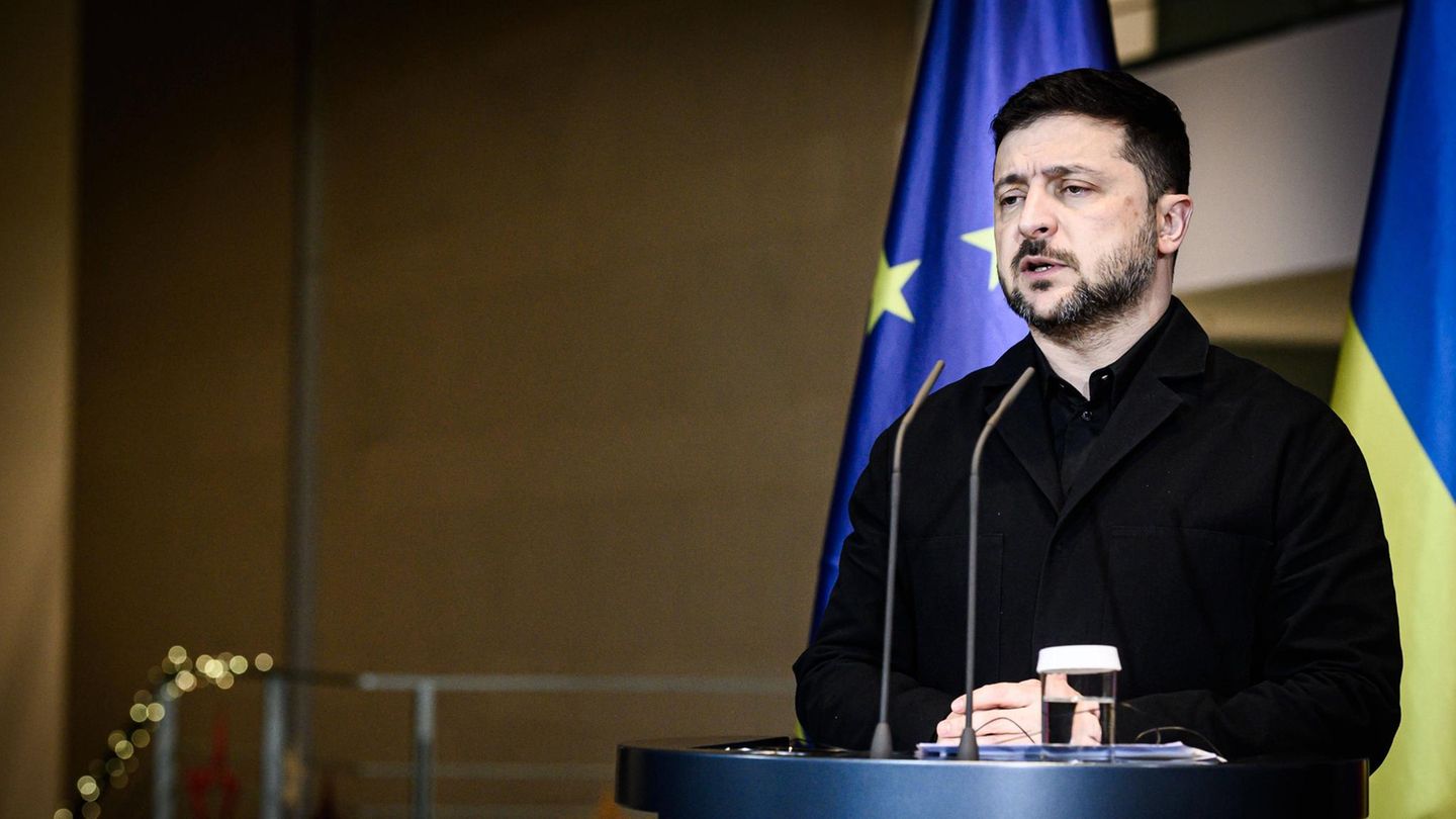 Ukraines Präsident  Selenskyj in Berlin