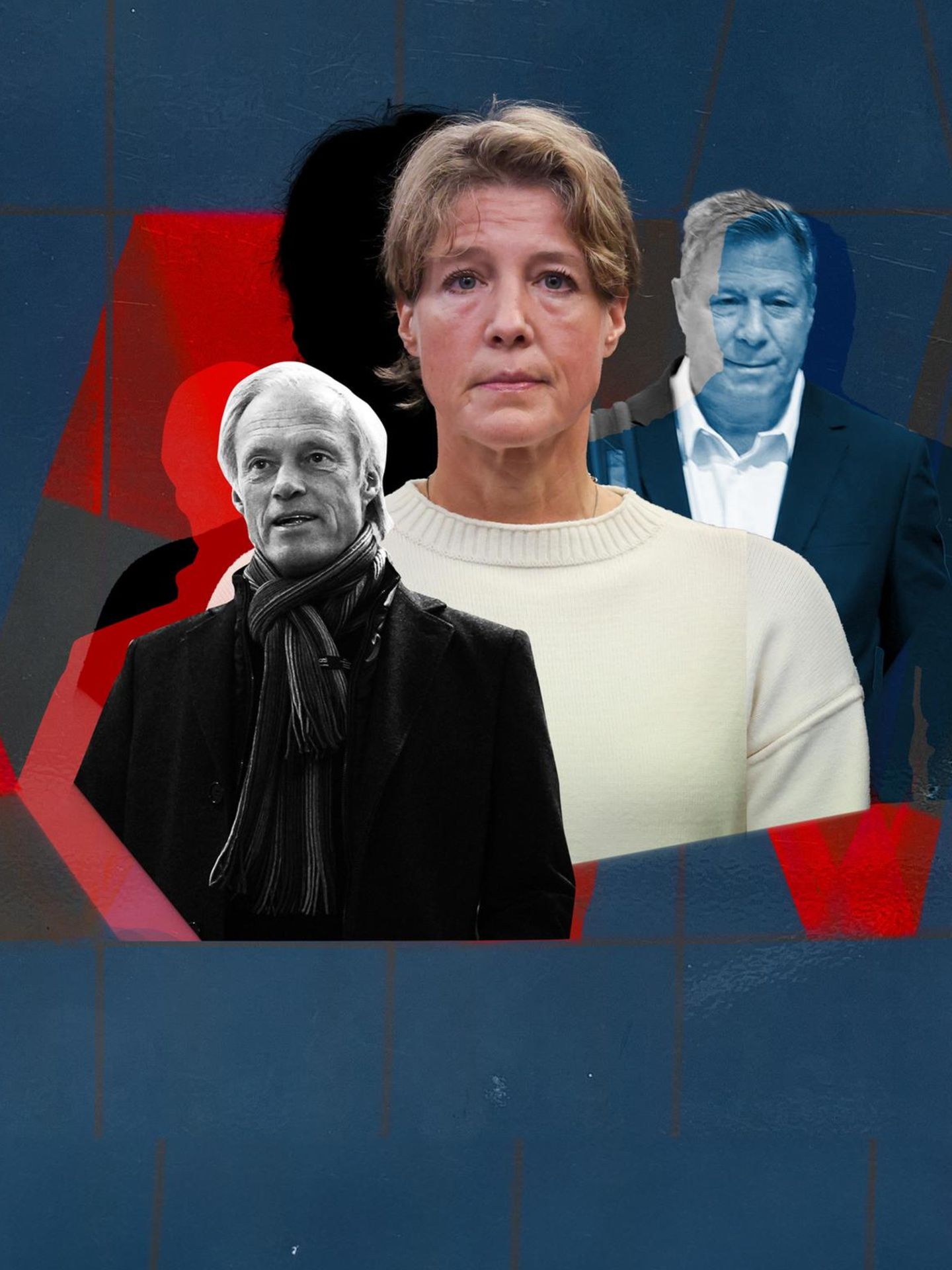 Der Prozess gegen Christina Block in einer Collage