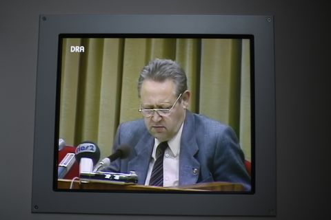 Günter Schabowski am 9. November 1989