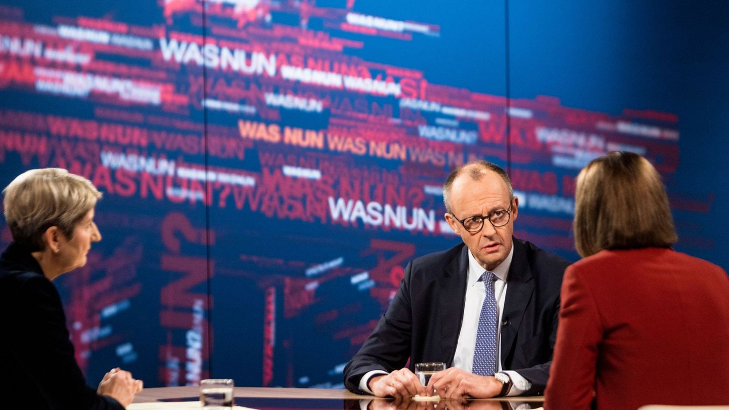 Bundeskanzler Merz stellte sich im ZDF Fragen zur Ukraine. Foto: Thomas Kierok/ZDF/dpa