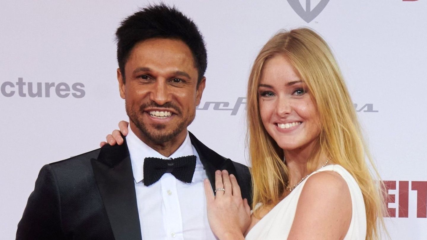 Daniel Aminati und – damals noch – Patrice Eva Fischer auf einer Filmpremiere im Januar 2020 in Berlin. Er hatte sie bei Instagram angeschrieben, musste aber ein wenig baggern, eh sie antwortete, erzählen die beiden im Juni 2025 der "Bild". "Mir gefiel, wie wundervoll Patrice Klavier spielt", sagt er