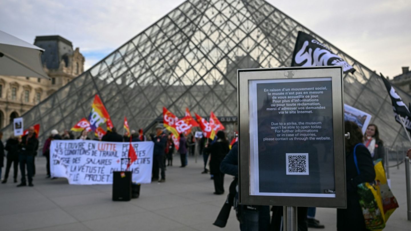 Streik im Louvre