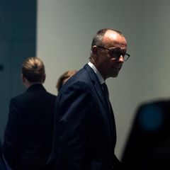 Friedrich Merz im Halbschatten