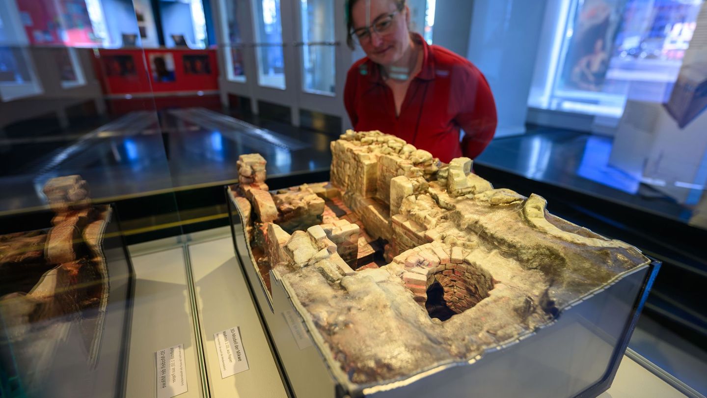 Von der Mikwe gibt es ein 3D-Modell. Foto: Hendrik Schmidt/dpa