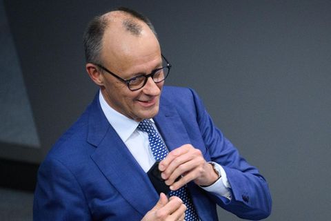 Bundeskanzler Friedrich Merz (CDU) am Mittwoch im Deutschen Bundestag