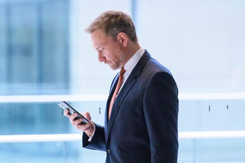 Unter Bundesfinanzminister Christian Lindner (FDP) kam es zu der Smartphone-Panne