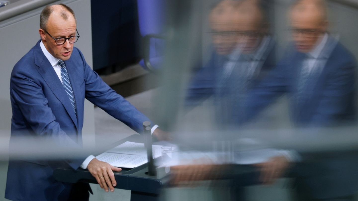 Merz bei Regierungserklärung im Bundestag