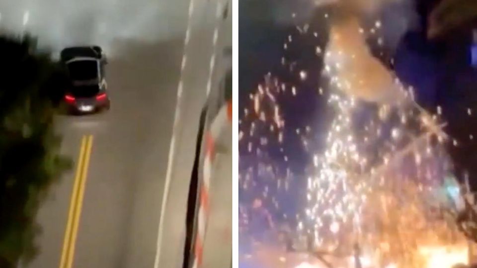 Geklauter Ferrari crasht bei Verfolgungsjagd mit Polizei – Video zeigt Moment