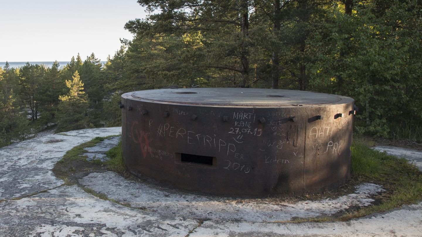 Ein alter Bunker auf der Insel Hiiumaa, Estland