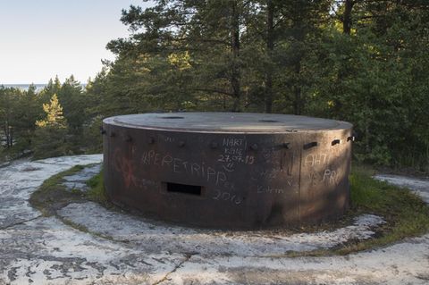 Ein alter Bunker auf der Insel Hiiumaa, Estland