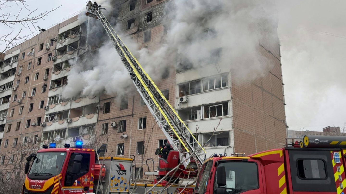 Ukraine meldet mindestens 32 Verletzte bei russischen Luftangriffen auf Saporischschja