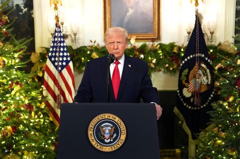 Donald Trump während seiner Ansprache