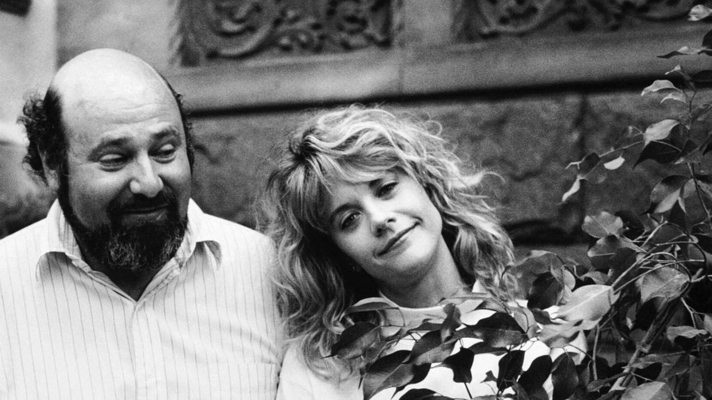 Meg Ryan und Rob Reiner während der Dreharbeiten zu "Harry und Sally" 1989