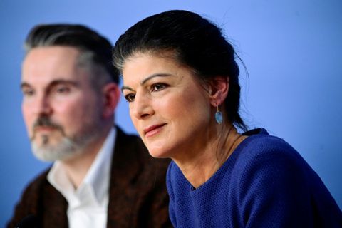 BSW-Chef de Masi und Parteigründerin Wagenknecht