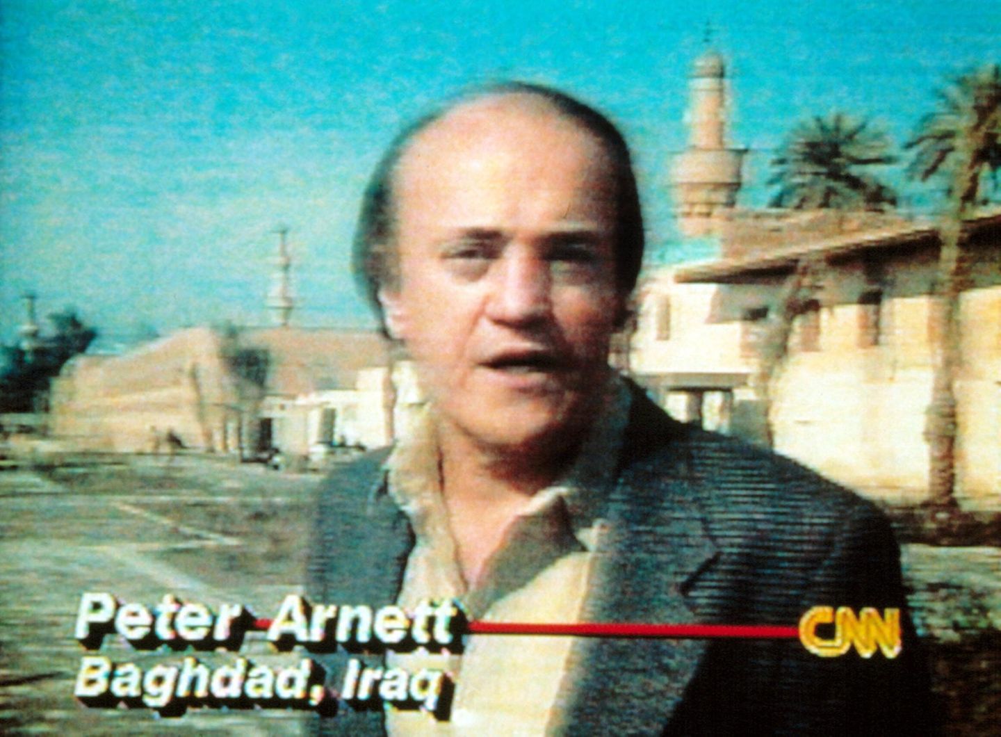 Peter Arnett war 1991 in Bagdad für CNN auf Sendung