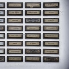Was könnten die Markierungen am Klingelschild bedeuten?