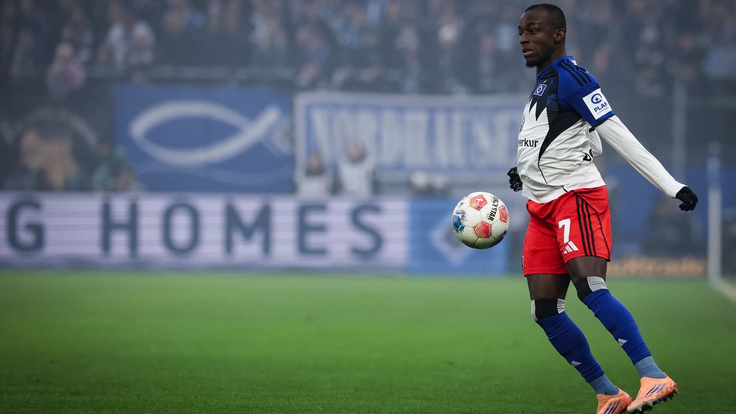 Fällt gegen Frankfurt aus: Jean-Luc Dompe vom Hamburger SV. (Archiv) Foto: Christian Charisius/dpa