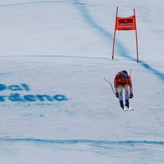 Marco Odermatt zeigte auf der Saslong-Piste wieder mal eine famose Fahrt. Foto: Gabriele Facciotti/AP/dpa
