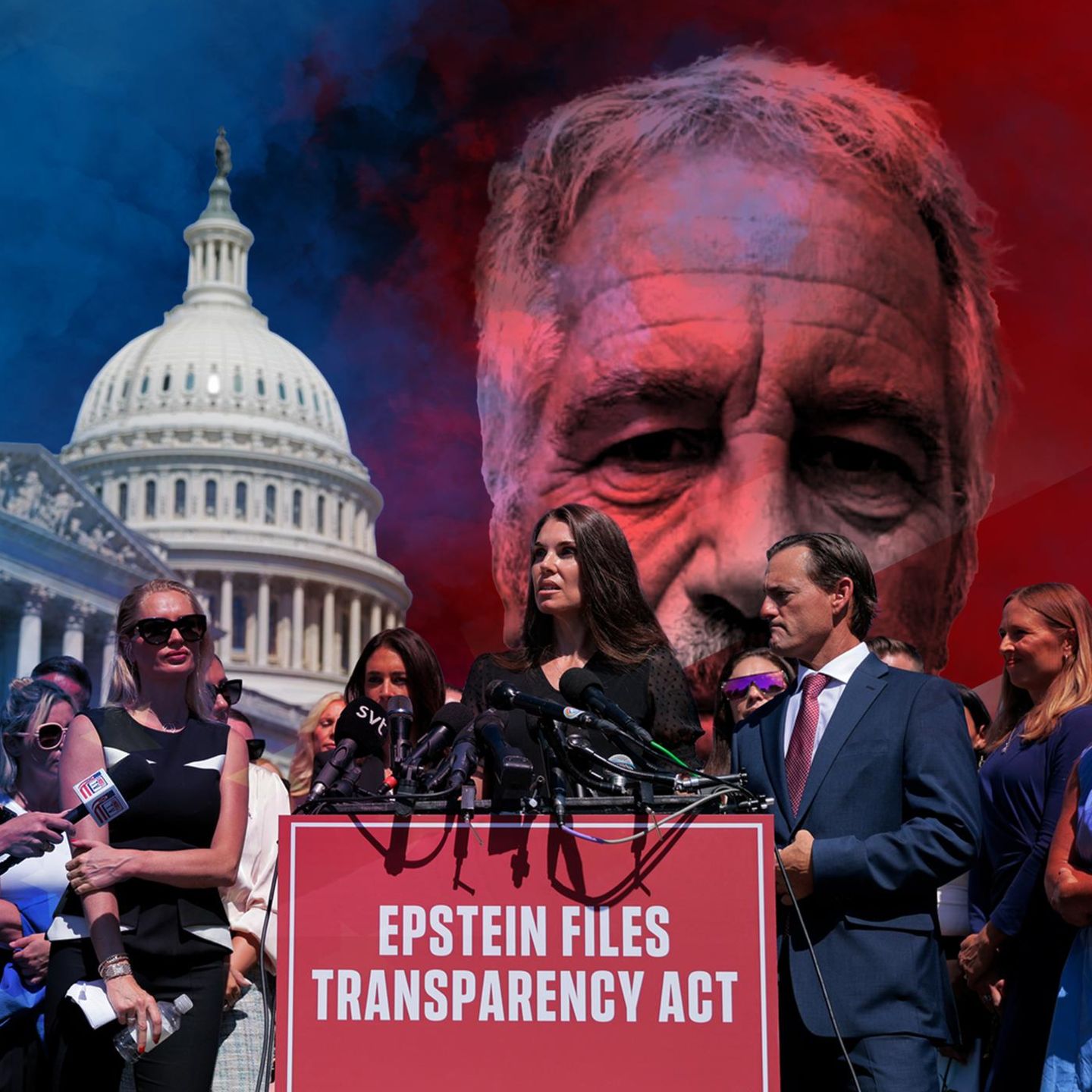Eine Montage zum Epstein-Fall