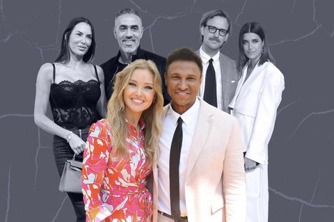 Patrice und Daniel Aminati, Bushido mit Ehefrau Maria, Marie Nasemann und Sebastian Tigges