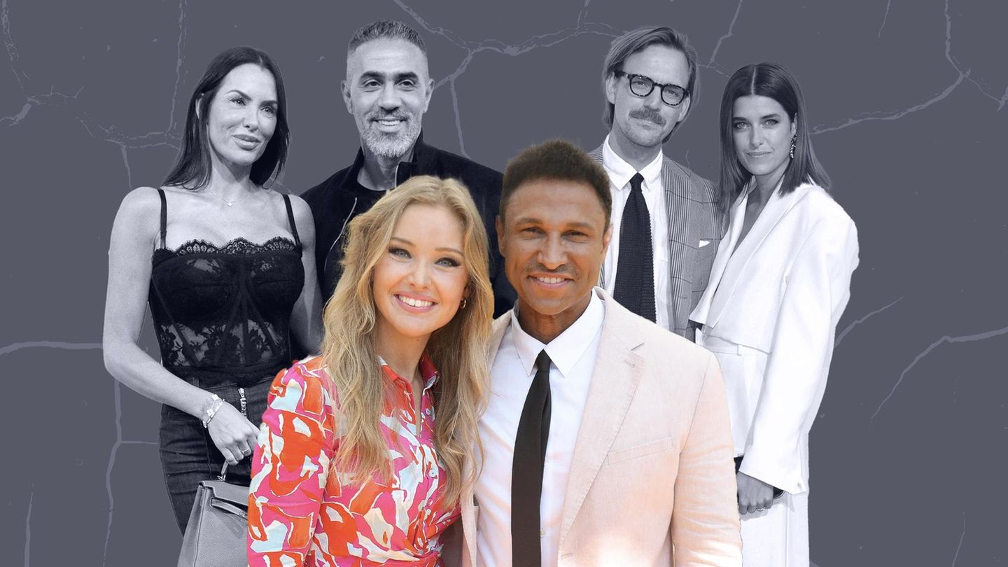 Patrice und Daniel Aminati, Bushido mit Ehefrau Maria, Marie Nasemann und Sebastian Tigges