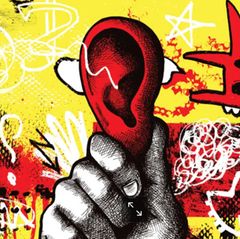 Illustration eines Ohres