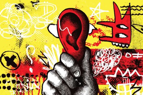 Illustration eines Ohres