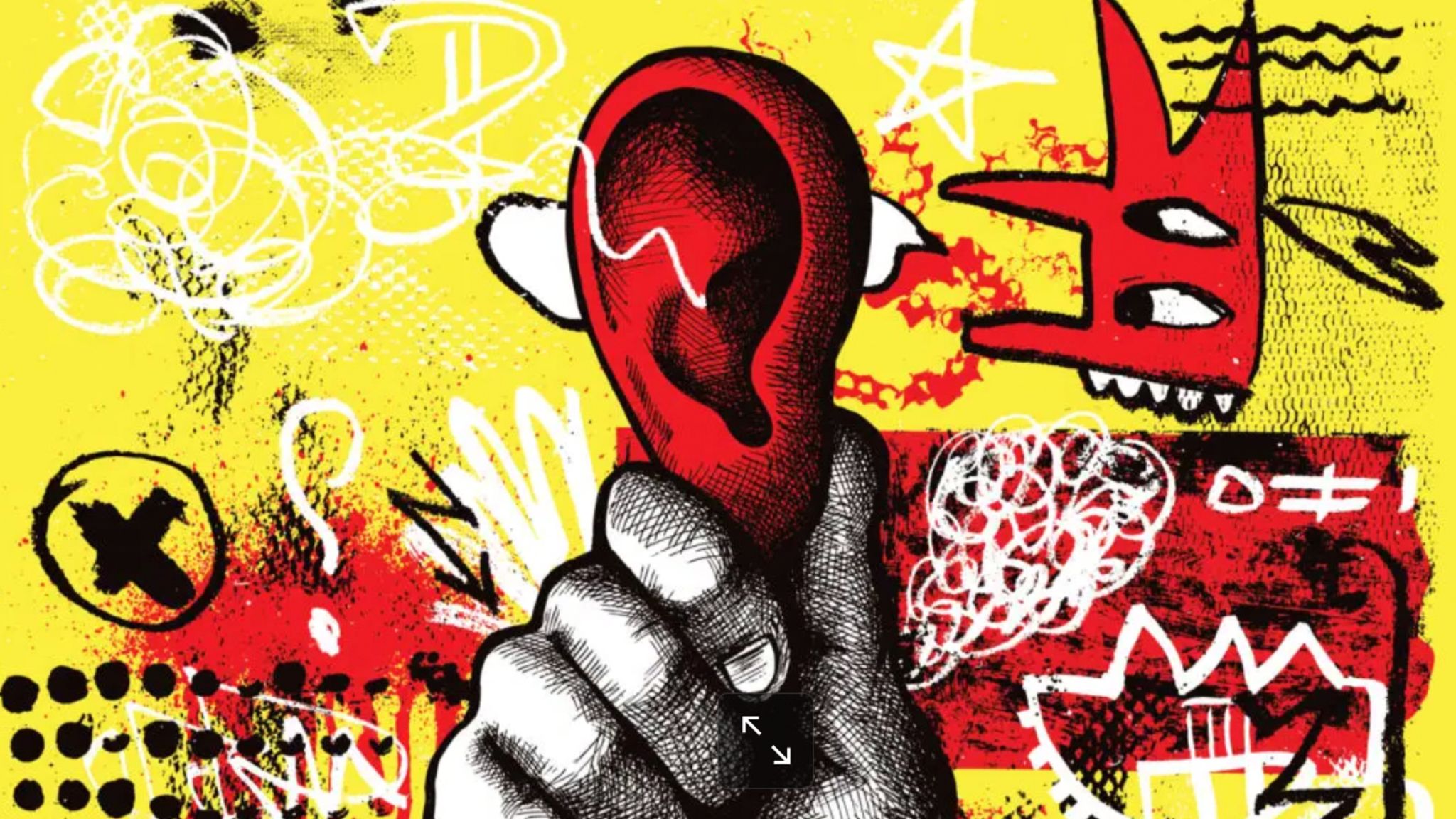 Illustration eines Ohres