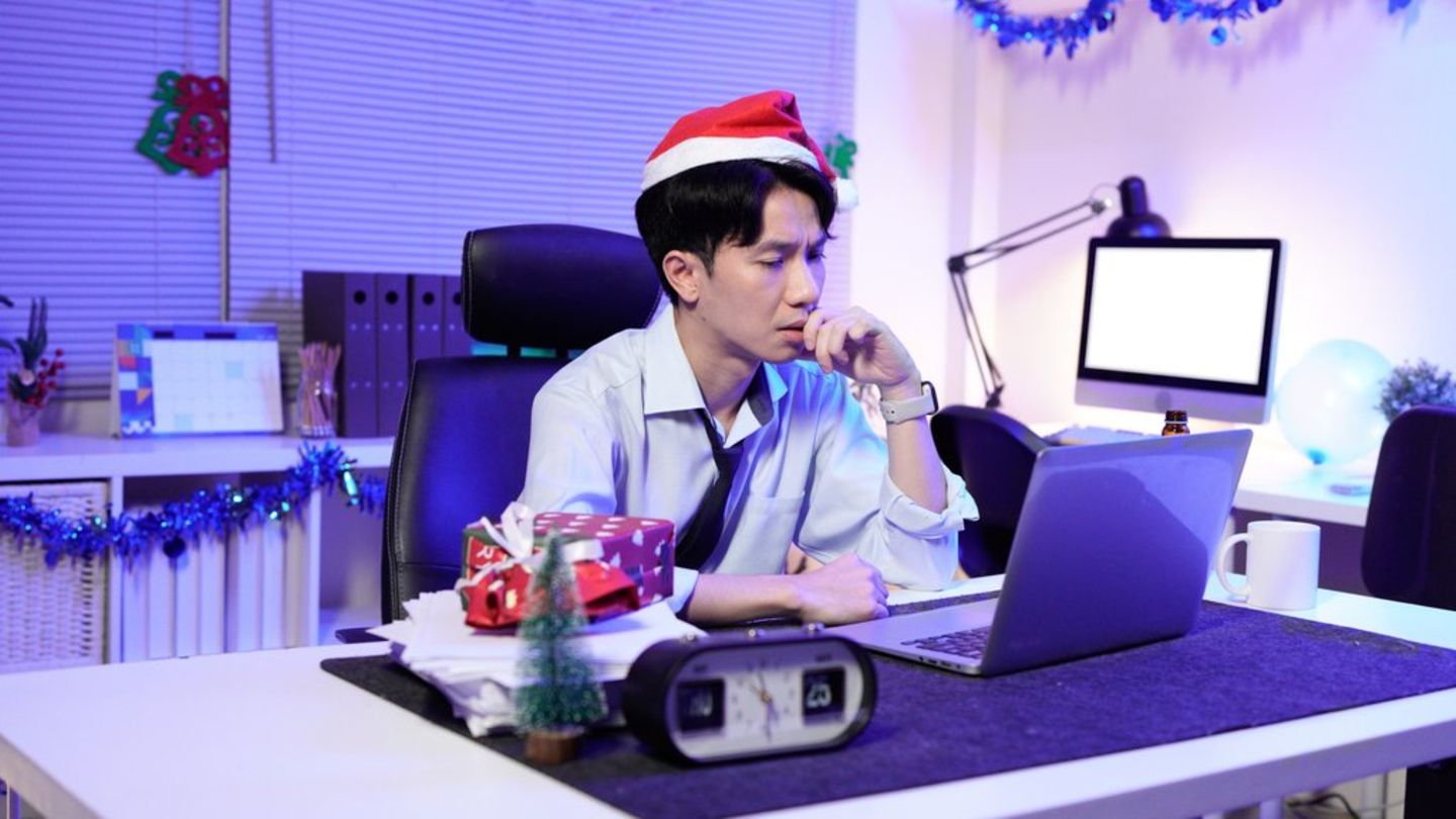 Weihnachtsurlaub: Viele Menschen bleiben für den Job erreichbar