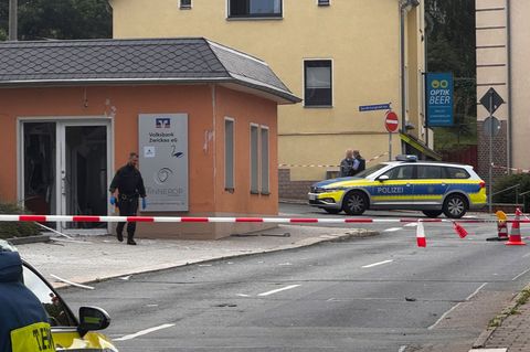 Sprengungen von Geldautomaten nehmen in Sachsen wieder zu. (Archivbild) Foto: Stephan Fricke/NEWS5/dpa