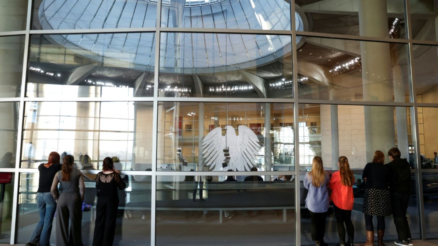 Besucherbereich des Bundestags