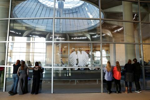 Besucherbereich des Bundestags