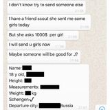 Screenshot eines Whatsapp-Chats