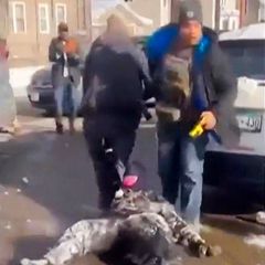 ICE-Agenten schleifen schwangere Frau über Straße