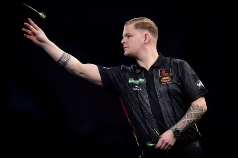 Mike De Decker kritisierte das Publikum im Alexandra Palace Foto: John Walton/PA Wire/dpa