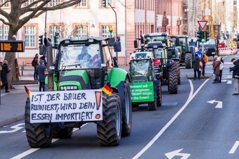 Bauern waren gegen die Streichung auf die Straße gegangen, nun wird sie zurückgenommen. (Archivbild) Foto: Andreas Arnold/dpa
