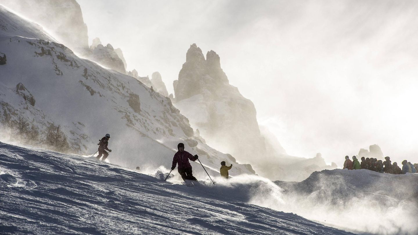 Ski-Tour in den Dolomiten
