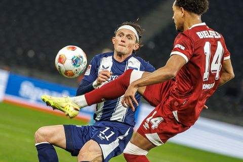 Herthas Kapitän Fabian Reese lässt in dieser Saison einige Chancen ungenutzt. Foto: Andreas Gora/dpa