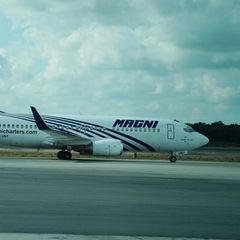 Die Maschine der Fluggesellschaft Magnicharters blieb in Mexiko-Stadt am Boden (Archivbild)