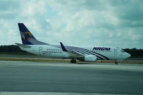 Die Maschine der Fluggesellschaft Magnicharters blieb in Mexiko-Stadt am Boden (Archivbild)