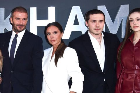 Die Familie Beckham bei einem gemeinsamen Auftritt im Oktober 2023