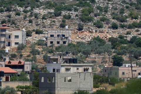 Ein Siedler-Außenposten in der Nähe der israelischen Siedlung Bruchin im Westjordanland