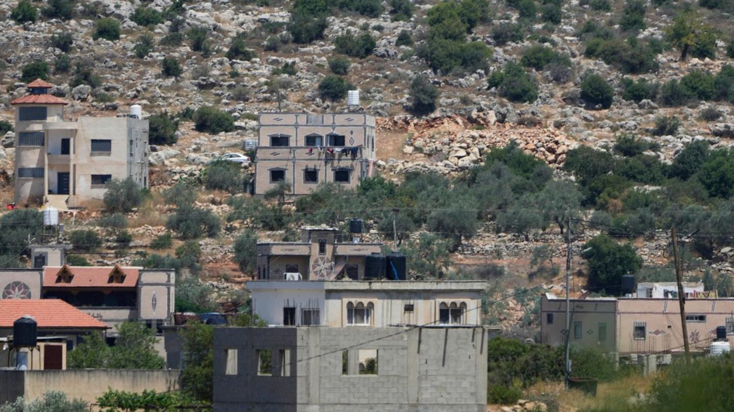 Ein Siedler-Außenposten in der Nähe der israelischen Siedlung Bruchin im Westjordanland