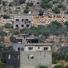 Ein Siedler-Außenposten in der Nähe der israelischen Siedlung Bruchin im Westjordanland