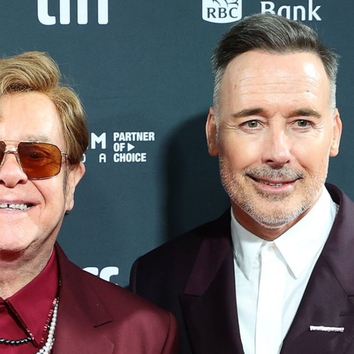 Elton John (li.) und David Furnish bei einem Event im September 2024.